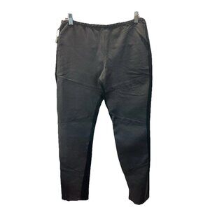 Ivan Grundahl Womens Black vegan leather front pants leggings Size 42 Moto‎